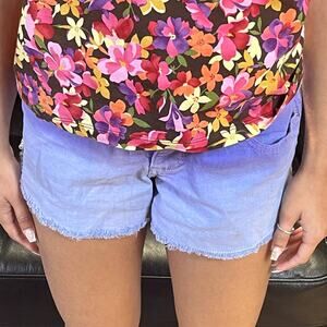 MOSSIMO SUPPLY CO Purple Vintage 2000s Ombre Cut Off Shorts